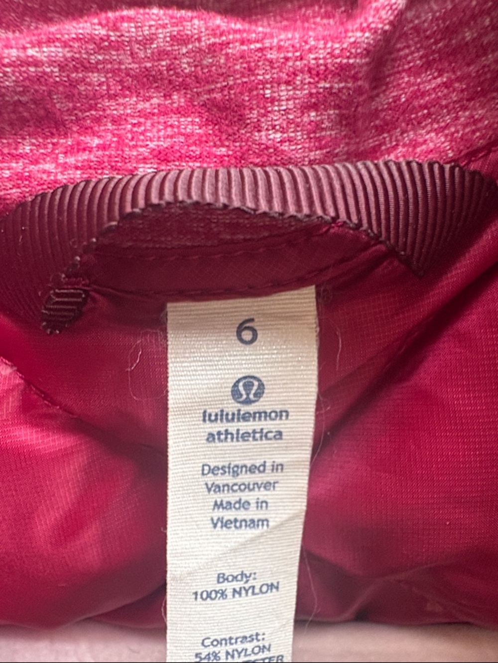 Lululemon Down For A Run Vest in the color Berry Rumble 6 - Picture 11 of 13